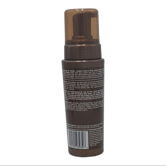 Jergens Natural Glow Instant Sun Deep Aruba Tan Sunless Tanning Mousse 6 oz RARE - Picture 3 of 4